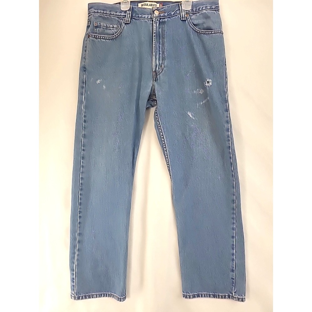 Levis‎ 505 Jeans Distressed Grunge Workwear 36x30